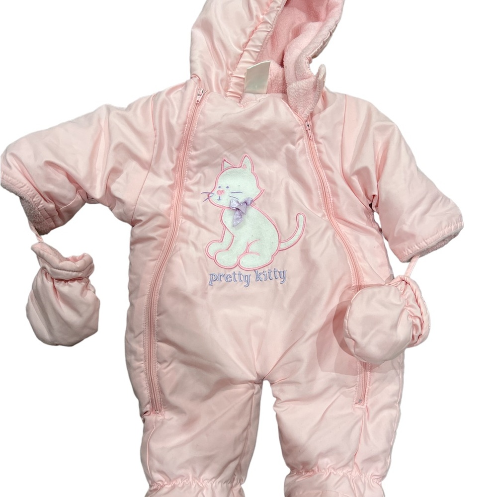 Vintage Okie Dokie Hooded Infant Snowsuit 3/6 months